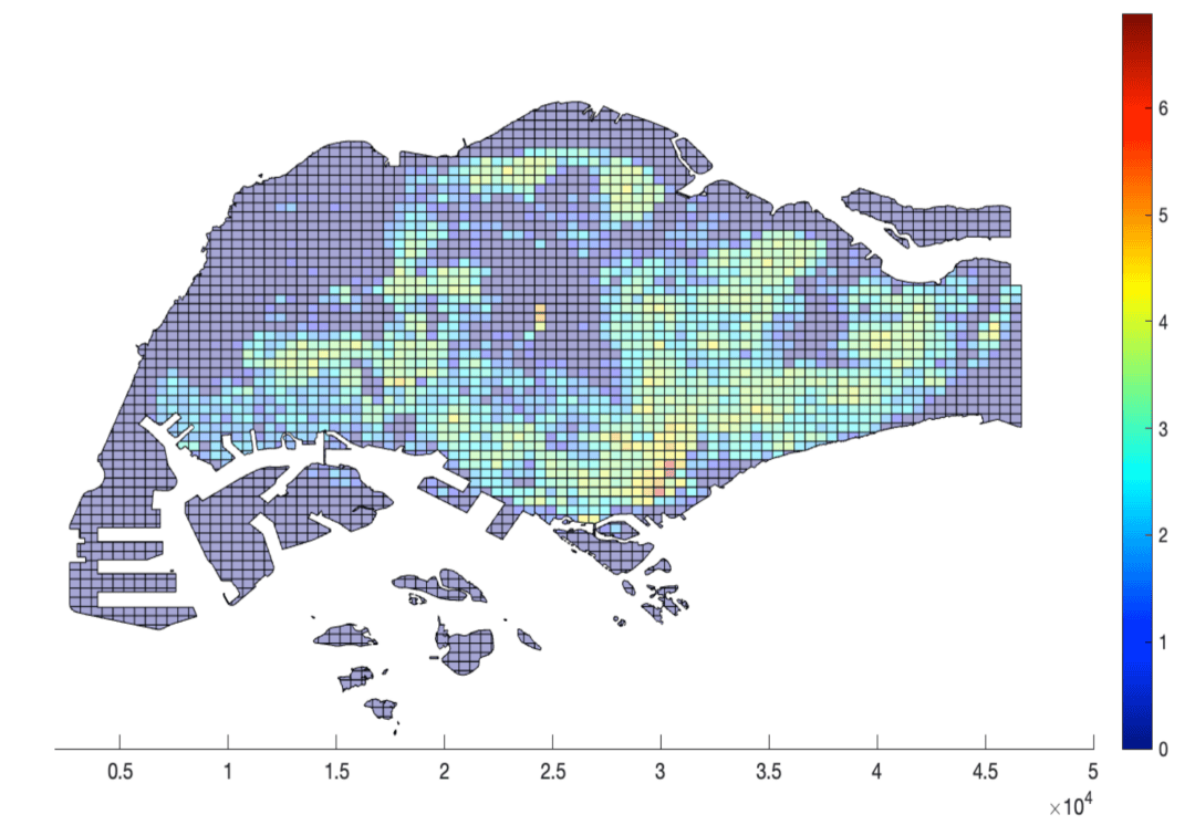 Distribution of social spatial interaction